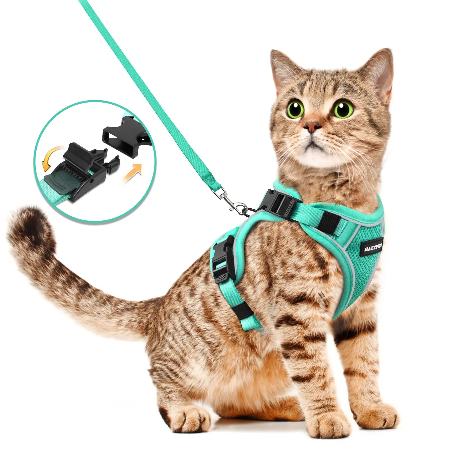 Adjustable Pet Harness & Leash Set,Counts Breathable Mesh Cat Harness with Leash,Escape Proof Harness, Pet Supplies for Outdoor Walking Fathersdaygift