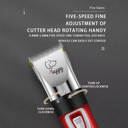 Dog Clipper Pet/Cat/Rabbit Hair Clippers Grooming Haircut Professional Trimmer Shaver Set Pets Cordless Rechargeable Promotions