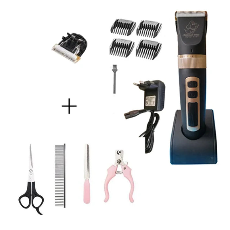 Baorun P9 Rechargeable Professional Pet Dog Animal Shaver Hair Cutter Trimmer Electrical Grooming Clipper Low Noise Cats Haircut