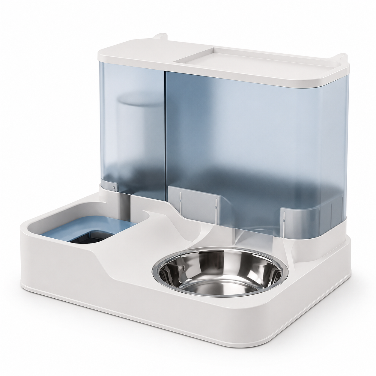 2-in-1 Elevated Pet Feeding Station – Automatic Water Dispenser & Cat Bowl