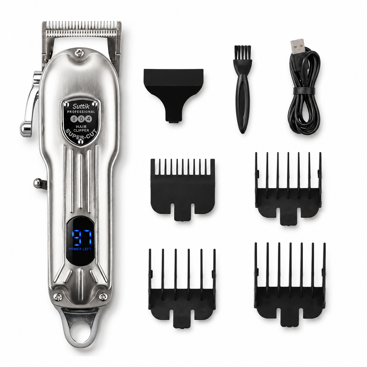Professional Rechargeable Pet Hair Clipper – Low Noise Dog & Cat Grooming Trimmer