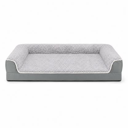 Orthopedic Dog Sofa Bed with Washable Cover & Egg Crate Foam