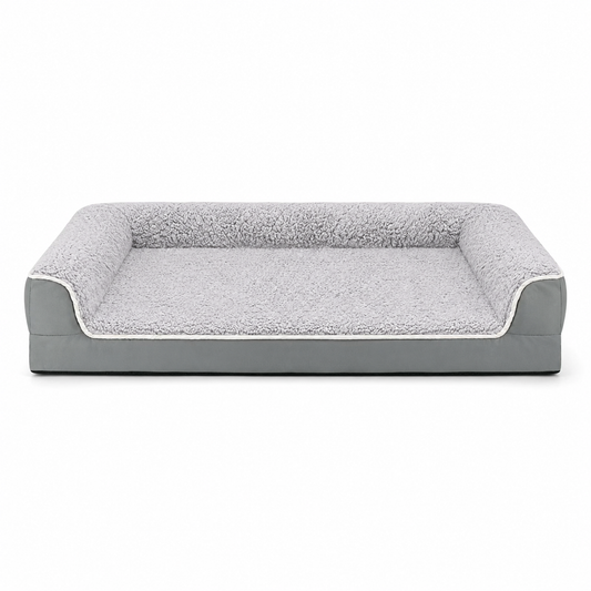 Orthopedic Dog Sofa Bed with Washable Cover & Egg Crate Foam