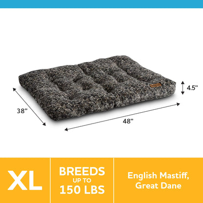 Extra Large Dog Bed, Plush Pillow Bed for Large Dogs, Extra Large, 38" X 48", Black