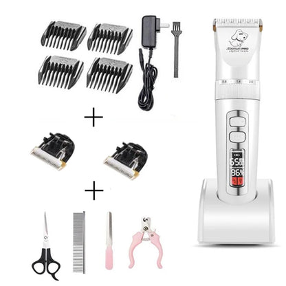 Baorun P9 Rechargeable Professional Pet Dog Animal Shaver Hair Cutter Trimmer Electrical Grooming Clipper Low Noise Cats Haircut