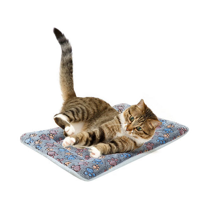 Dog Bed Mat Reversible Dog Crate Pad Soft Fluffy Pet Kennel Beds Dog Sleeping Mattress for Large Medium Small Dogs, 19 X 12.6 Inch