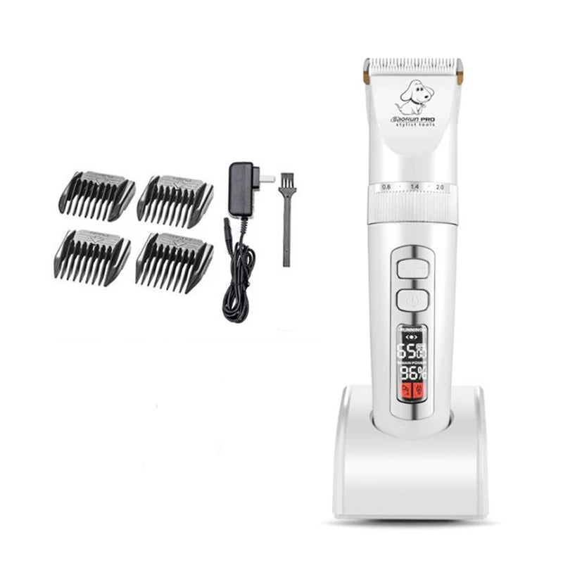 Baorun P9 Rechargeable Professional Pet Dog Animal Shaver Hair Cutter Trimmer Electrical Grooming Clipper Low Noise Cats Haircut
