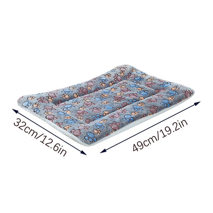 Dog Bed Mat Reversible Dog Crate Pad Soft Fluffy Pet Kennel Beds Dog Sleeping Mattress for Large Medium Small Dogs, 19 X 12.6 Inch