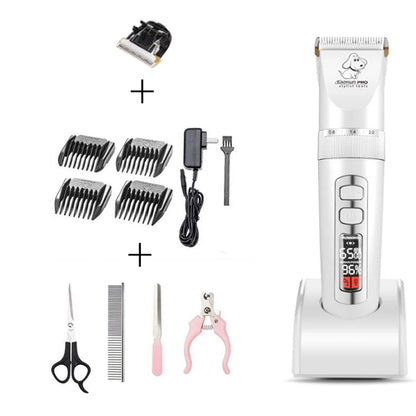 Baorun P9 Rechargeable Professional Pet Dog Animal Shaver Hair Cutter Trimmer Electrical Grooming Clipper Low Noise Cats Haircut