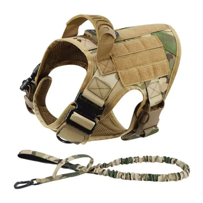 Tactical Dog Harness Leash Collar Set Large Dogs #Summervibes #Petlovers German Shepherd Malinois Training Walking Vest for All Breeds Dog