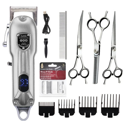 Dog Cat Trimmer Hair Clippers Grooming Haircut Pet Shaver Full Set Pets Rechargeable Professional Cutter Shaver Cutting Machine